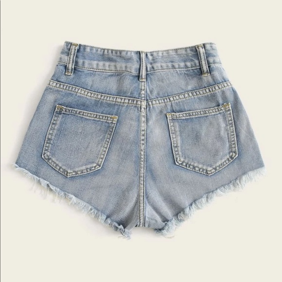 Raw Denim Hot Shorts - Picture 2 of 2